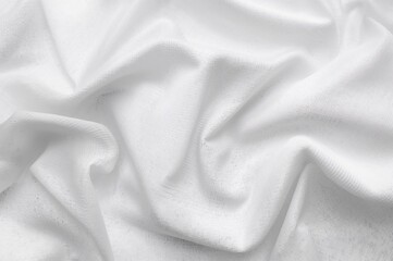 Obraz premium White fabric with textured background pattern