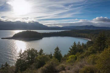 A secluded bay within a national park, known as the world's edge