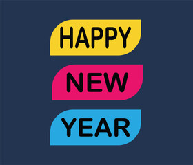 Modern design of 2026 for New Year greeting, Cover, Banner, Art wall, Greeting card , social media template.  Happy new year 