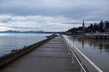 píer e igreja Bariloche Argentina Patagônia