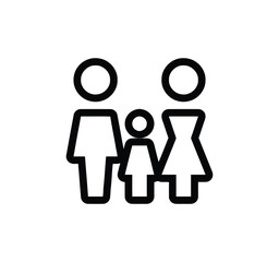 Icon Set for Parents and Families. Featured are vector illustrations of parents with children, family bonding, pregnancy, playing with children, reading together, spending time at home, family life, a