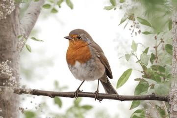 Erithacus rubecula: A Small Songbird