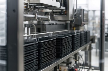 Automated Plastic Tray Packing Equipment for Food Manufacturing