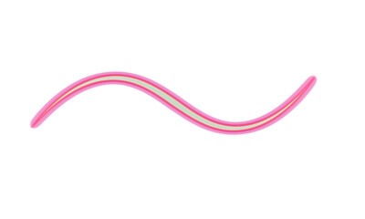 Elegant Pink and Light Green Abstract Wavy Line Design on Solid Neutral Background, Minimalist Aesthetic Graphic Element