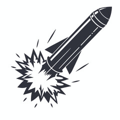 Striking of a Fireball with Detailed Flames on White Background