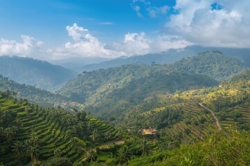 Obraz premium Stunning scenery of a lush green hill station