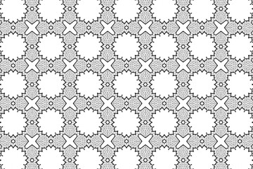 Vintage black floral damask seamless vector pattern for textile fabric or retro wallpaper design