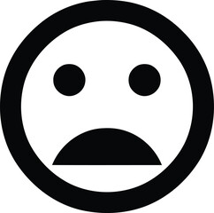 Fototapeta premium Emoticon Icon Collection. A selection of colorful flat-style emoji faces featuring smiles, happy faces, sad faces, angry faces, and surprised faces. Vector illustration of a simple line and a smiling 