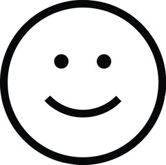 Fototapeta premium Emoticon Icon Collection. A selection of colorful flat-style emoji faces featuring smiles, happy faces, sad faces, angry faces, and surprised faces. Vector illustration of a simple line and a smiling 