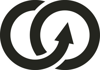 A sleek, minimal CO logo in vector format, featuring bold, intertwined letters with clean lines, perfect for modern branding across digital and print.