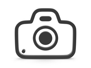 3d camera icon modern photography symbol for various applications