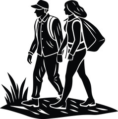 Abstract geometric pattern with intersecting lines and circles isolated on transparent background