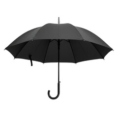 black umbrella isolated on white png background 