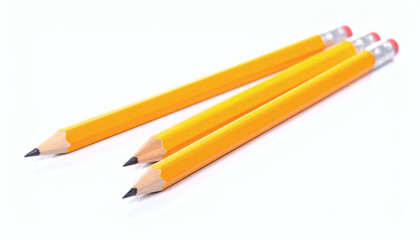 Pencil school supply vector illustration isolated on white background educational stationery design