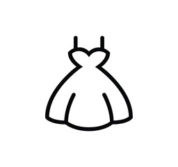 Set of thin line icons for clothing. editable stroke icons for luxury clothing. style icons. Symbols for T-shirt, pants, jacket, dress, shorts, shoes, and shirts.vector