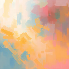 Abstract Painting with Rectangular Brushstrokes