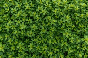 Lush Cassava Leaves Forming a Thick, Vibrant Texture Ideal for Backgrounds and Farming Themes