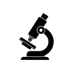 Blue microscope illustration with silver knobs scalable vector graphic silhouette