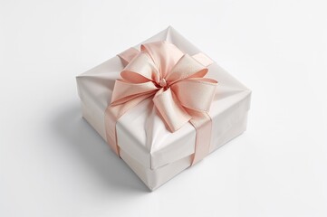 Obraz premium Isolated Gift Container on a White Backdrop