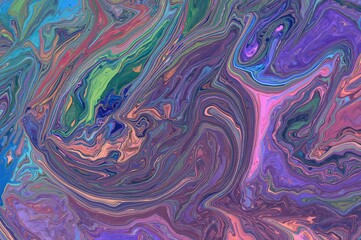 Fototapeta premium Abstract background with flowing paint texture
