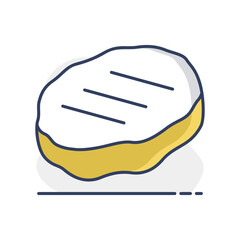 Grilled Meat Patty Minimalistic Flat Icon