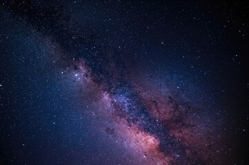 Fototapeta premium Noisy and grain-filled stunning Milky Way backdrop for design