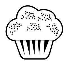 illustration of a cupcake