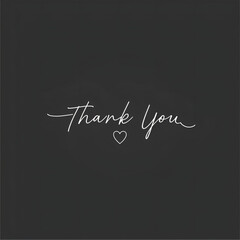 Obraz premium Font Thank You 