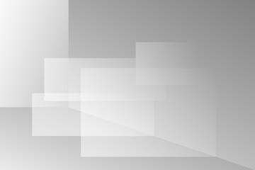 Fototapeta premium White and grey 3d minimalist abstract background with room texture shape. banner modern design. vector illustration