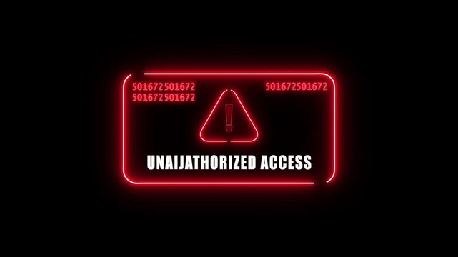  unauthorized access   Alert. Warning security breach computer hacking warning message hacked Warning symbol on the screen privacy protection data hacking malware virus Danger sign. 