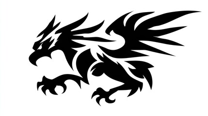 Tribal eagle design silhouette