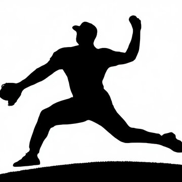 A left-handed pitcher pitching motion