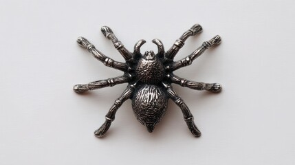 Detailed metal spider ornament