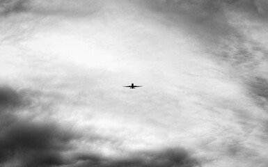 airplane in the sky