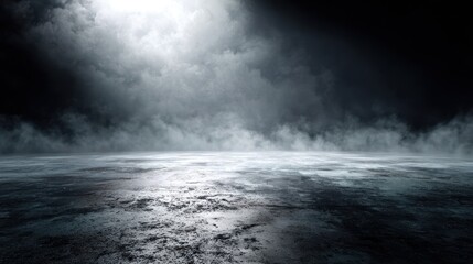 Dramatic empty space studio scene