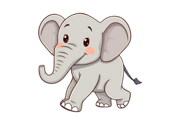 Fototapeta premium elephant illustration adorable graphic vector clipart