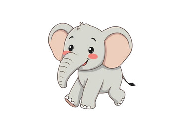 Fototapeta premium elephant illustration adorable graphic vector clipart