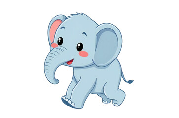 Fototapeta premium elephant illustration adorable graphic vector clipart
