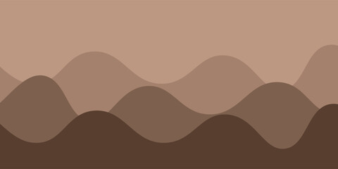 Abstract wave chocolates color background. Vector illustration with splash, dripping, and melted.Print