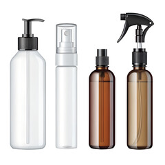 Generic bottle & jar silhouettes PNG (transparent)