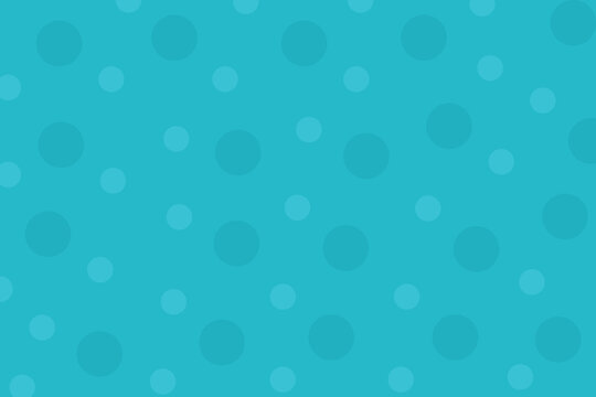 Seamless Blue Polka Dot Pattern &ndash; Simple Retro Dotted Vector Background