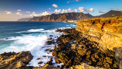 Dramatic coastal view at sunset (2)