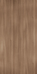 Naklejka premium Dark brown vertical wood grain texture for furniture, flooring, paneling, and interior design. This natural, polished timber surface showcases a rich pattern, ideal for material reference. 