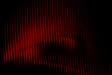 Red flame rhythm on darkness — sleek vertical streaks blending shadow and crimson fluid motion, intensity, and cinematic energy. Vertical Neon Glass Effect Background