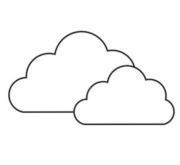 曇り、雲、雨雲、天気のイラスト