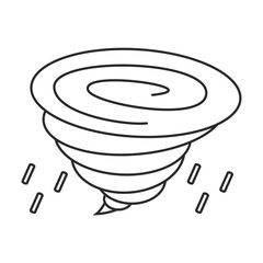 嵐、竜巻、台風、大雨、雨、災害、天気のイラスト