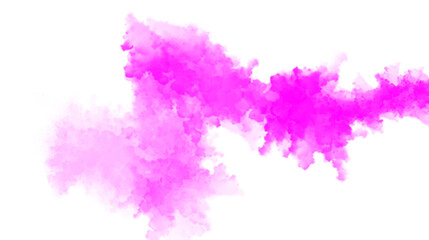 purple smoke on white transparent background