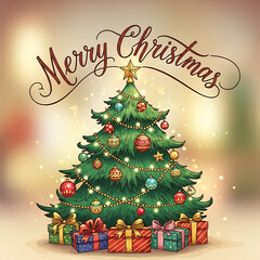 christmas tree illustration