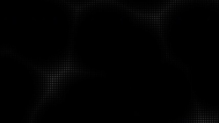 Animated abstract technology dark background random dots and grid 4K. Loop dark halftone background - Powered by Adobe