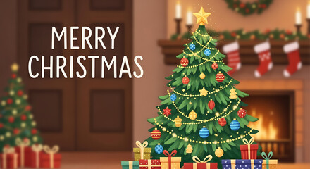 christmas tree illustration